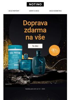 Doprava ZDARMA na vše a novoroční slevy na tisíce produktů k tomu!