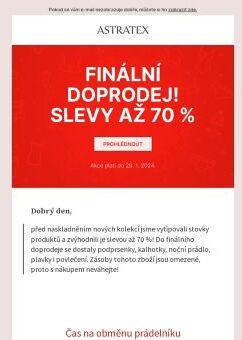 🔻 Finální doprodej zásob až −70 % 🔻