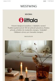 NOVINKA u nás: designy od iittala