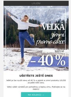 Nízké ceny
 našich zimních produktů