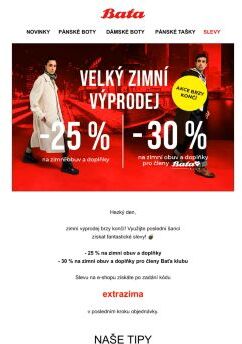 📢 Zimní výprodej brzy končí! | Nepromeškejte slevy až 30 % ❗🔥