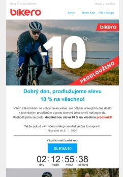 🤩PRODLOUŽENO! Využijte slevu 10 % na všechno!🛒