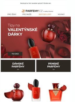 Tipy na valentýnské dárky ❤️ -20 % na dárkové sady parfémů