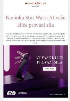 Novinka Star Wars: Ať vaše klíče provází síla