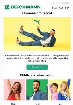 Tenisky PUMA pro celou rodinu 💚