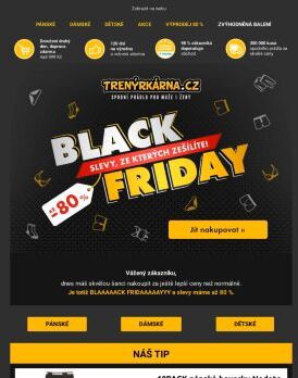 🖤 BLACK FRIDAY a vše až -80 % 🖤