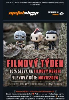 10% SLEVA na filmový merchandise! 🍿