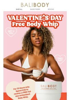 FREE BODY WHIP 💌 V-day Gift