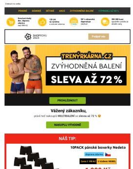 Zvýhodněná balení až -72 % 🤩