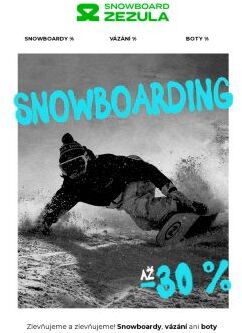 🎈 Přifukujeme Zimní slevy na snowboardovou výbavu!