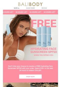 FINAL CHANCE: Free SPF50 💸