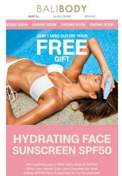 ENDING SOON: FREE FACE SUNSCREEN 💦