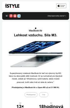 Nový MacBook Air s čipem M3