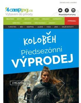 ➡ Koloběh - předsezónní výprodej běhu a cyklistiky