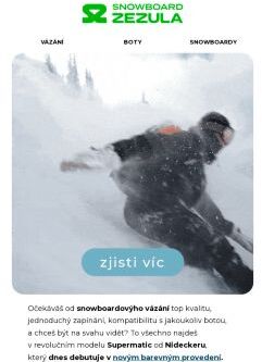 Revoluční samoupínací vázání v novým ohozu 🏂