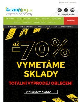 ➡ TOTÁLNÍ VÝPRODEJ - oblečení ve slevách až 70 %