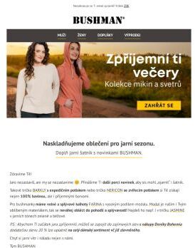 Nové kousky z jarní kolekce i zajímavá sleva.