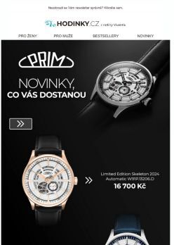 Novinky značky PRIM >> Hodinky, které vás dostanou!