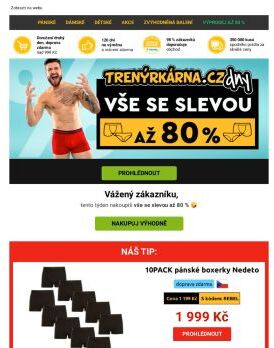 Vše se slevou až 80 % 🤩