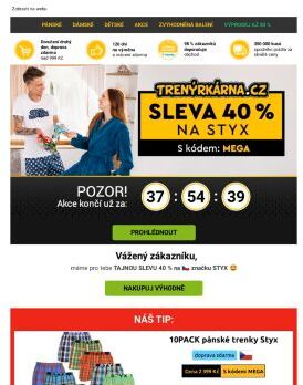 ❗ Exkluzivní sleva 40 % ❗
