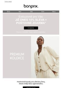 🚀 Dnes naposledy: 15% sleva + ...
