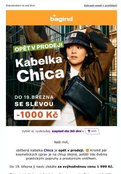 Chica je opět v prodeji! 🔊 Nyní jen za 1999 Kč.