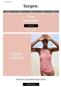 🎁 20% sleva na uvítanou