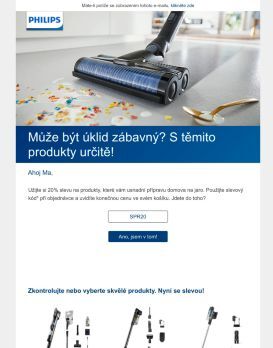 20% sleva pro snadnější úklid