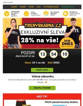 Vážený zákazníku, TAJNÁ sleva je tu 😍