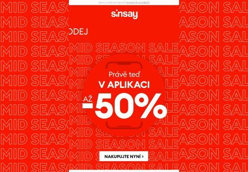 AŽ -50% ✂️ Pouze v [APLIKACI] 📲