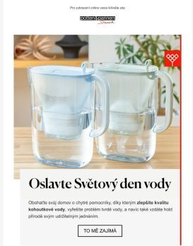 Oslavte Světový den vody s exkluzivní nabídkou BRITA.