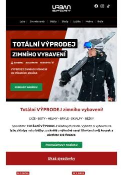 Totální VÝPRODEJ na zimní vybavení ❄️