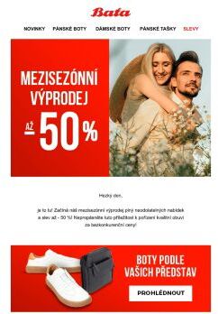 Mezisezónní výprodej startuje! | Slevy až 50 % ⚡