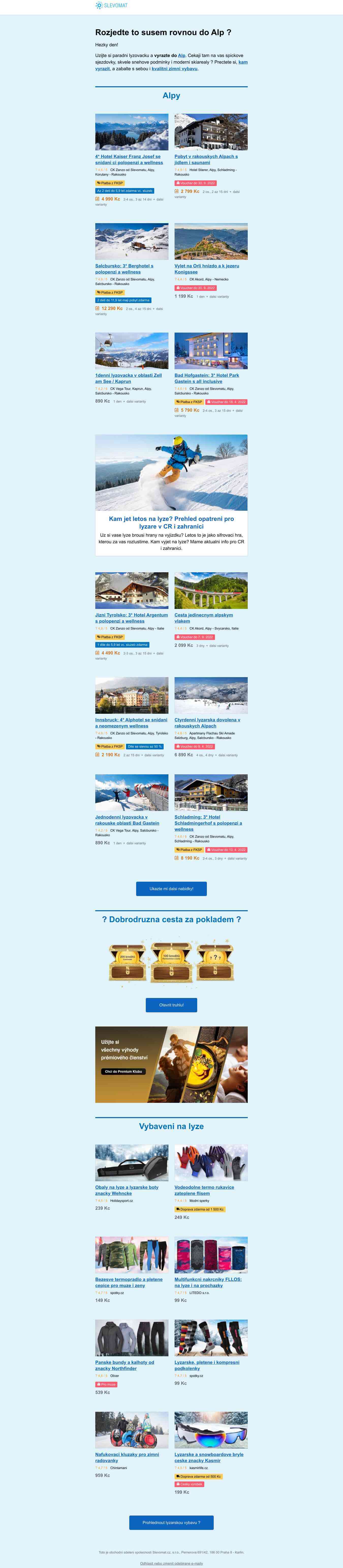 ⛷ Nenechte si ujít parádní alpskou lyžovačku!