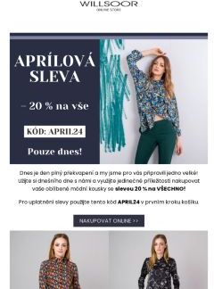 Tato sleva není apríl! - 20 % na VŠECHNO 🔥🔥🔥