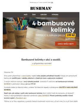 Bambusové kelímky v akci a soutěž.