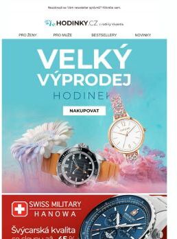 Nezastavujeme! Velký VÝPRODEJ hodinek jede na plné obrátky >>