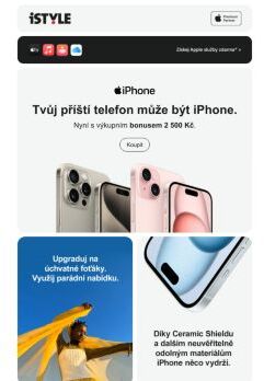 Bonus 2 500 Kč na nejnovější iPhone