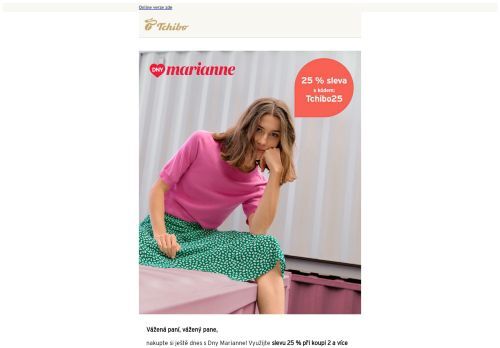 POUZE DNES 🛍️ 25% sleva s Dny Marianne