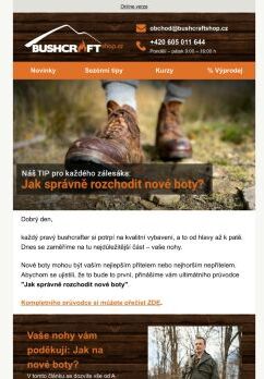 [Bushcraft TIP] Jak správně rozchodit nové boty?