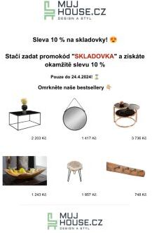 10 % sleva na skladovky 😍