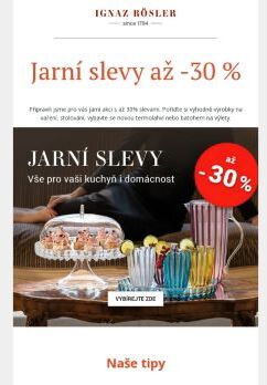 Jarní slevy až -30 %