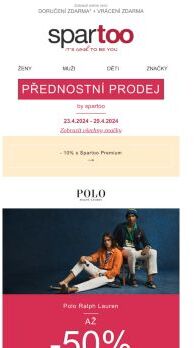 Objevte naše výjimečné slevové akce na značky Polo Ralph Lauren, Rieker, THEAD., Puma, Nike, Stokton a Kisses&Love navíc s doručením zdarma