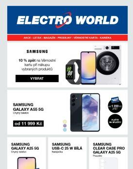 10 % zpět na Věrnostní kartu z ceny vybraných produktů Samsung