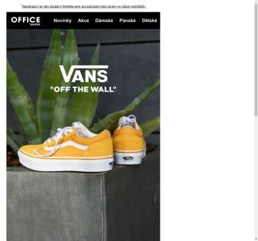 Tenisky od VANS pro každého!💛