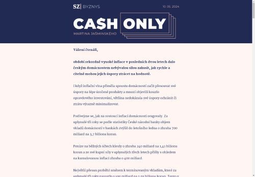 Cash Only: Proč nemáme větší výnosy z úspor? Jsme opatrní, až to bolí.