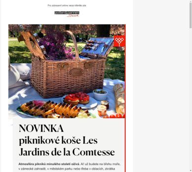 Objevte novinky! Piknikové koše Les Jardins de la Comtesse