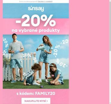 ❗ -20% ❗ na Rodinné Nakupování 👪 🛍️