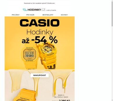 Hodinky CASIO se slevou až 54 % | Viděli jste už něco lepšího? ☺