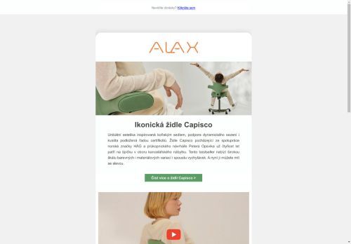 40. narozeniny ergonomické židle Capisco: 25% sleva na celý sortiment značky HÅG